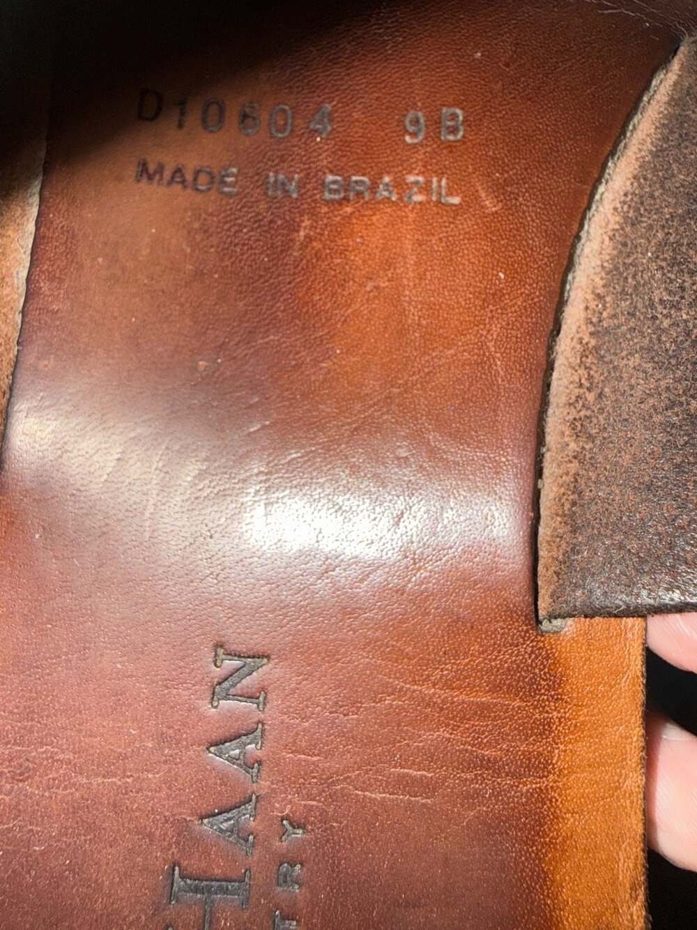 Vintage Cole Haan Country Brown Leather Thong Sandals Made Brazil Women’s 9B - Picture 8 of 8